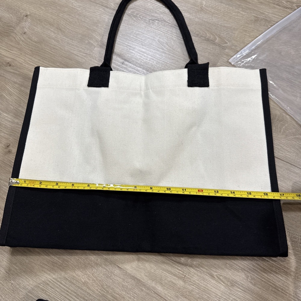 Initial Canvas Tote Bag Letter "B" - Picture 7 of 9